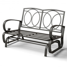 Load image into Gallery viewer, Outdoor Patio Cushioned Rocking Bench Loveseat
