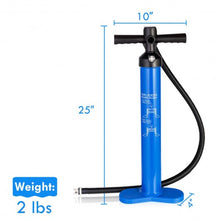 Load image into Gallery viewer, Double Action Manual inflation SUP Hand Pump with Gauge

