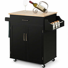 Load image into Gallery viewer, Spice Rack Towel Rack Drawer Cabinet-Black
