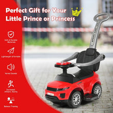 Load image into Gallery viewer, Honey Joy 3 in 1 Ride on Push Car Toddler Stroller Sliding Car with Music-Red
