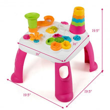 Load image into Gallery viewer, 2 in 1 Early Education Toy Toddler Learning Table-Pink
