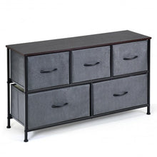 Load image into Gallery viewer, 5 Drawers Dorm Room Fabric Dresser Storage Display Organizer
