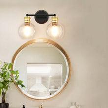 Load image into Gallery viewer, Modern 2-light Bubbled Glass Vanity Light
