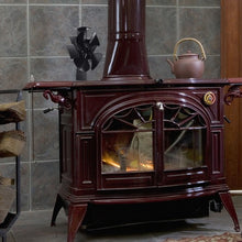Load image into Gallery viewer, 4 Blades Fireplace Stove Fan Fuel Saving Eco USB
