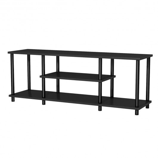 3-Tier TV Stand Entertainment Media Center Console Shelf-Black