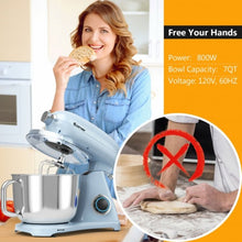 Load image into Gallery viewer, 7 Quart 800W 6-Speed Electric Tilt-Head Food Stand Mixer-Navy
