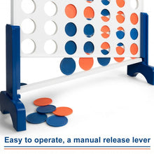 Load image into Gallery viewer, Wooden 4 in a Row Game Toy For Adults Kids with Carrying bag-White
