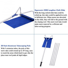 Load image into Gallery viewer, 20 ft Lightweight Roof Rake Snow Removal Tool
