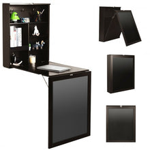 Load image into Gallery viewer, Convertible Wall Mounted Table with A Chalkboard-Coffee

