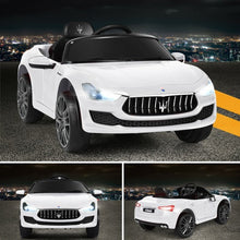 Load image into Gallery viewer, 12V Remote Control Maserati Licensed Kids Ride on Car-White
