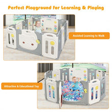 Load image into Gallery viewer, 14-Panel Foldable Baby Playpen Safety Yard with Storage Bag

