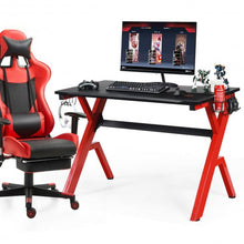 Load image into Gallery viewer, Headphone Mouse Pad &amp; Cup Holder Storage Gaming Desk
