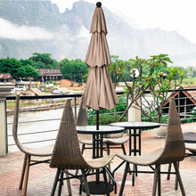 Load image into Gallery viewer, 10ft 3 Tier Patio Umbrella Aluminum Sunshade Shelter Double Vented-Beige
