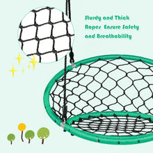 Load image into Gallery viewer, Net Hanging Swing Chair with Adjustable Hanging Ropes-Green
