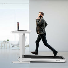 Load image into Gallery viewer, 4.75HP 2 In 1 Folding Treadmill with Remote APP Control-Silver
