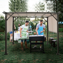 Load image into Gallery viewer, 10&#39; x 10&#39; Metal Frame Patio Furniture Shelter-Beige
