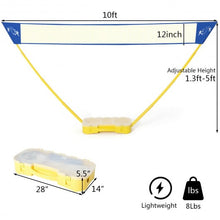 Load image into Gallery viewer, Portable Badminton Set Folding Tennis Badminton Volleyball Net
