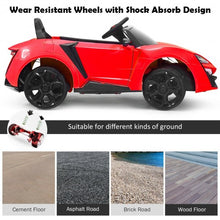 Load image into Gallery viewer, 12V 2.4G RC Electric Vehicle with Lights-Red
