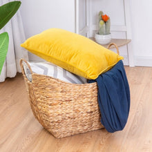 Load image into Gallery viewer, Large Woven Wicker Pattern Storage Handle Basket

