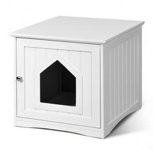 Load image into Gallery viewer, Sidetable Nightstand Weatherproof Multi-function Cat House-White
