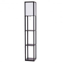 Load image into Gallery viewer, Modern Bedroom Shelf Floor Lamp w/ 3 Storage Shelves
