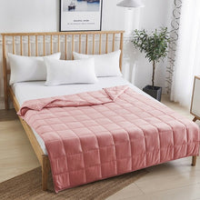 Load image into Gallery viewer, 15 lbs 60" x 80" Heavy Weighted Blanket Natural Bamboo Fabric Soft Breathable
