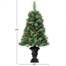 Load image into Gallery viewer, 4 ft Christmas Entrance Tree with Pine Cones
