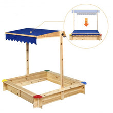 Load image into Gallery viewer, Kids Outdoor Playset Wooden Sandbox
