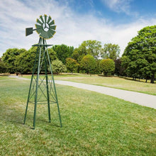 Load image into Gallery viewer, 8Ft Tall Windmill Ornamental Wind Wheel-Green

