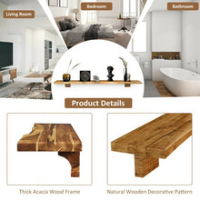 Load image into Gallery viewer, 60&quot; Wall Shelf Wood Floating Shelf Wall Mounted Storage Rack
