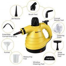 Load image into Gallery viewer, 1050W Portable Multipurpose Pressurized Handheld Steam Cleaner-Yellow
