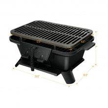 Load image into Gallery viewer, Heavy Duty Cast Iron Tabletop BBQ Grill Stove for Camping Picnic
