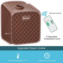 Load image into Gallery viewer, 2L Portable Folding Steam Sauna Spa-Coffee
