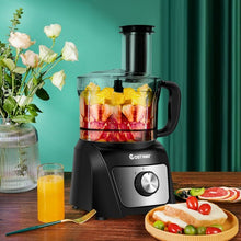 Load image into Gallery viewer, 6 Cup Food Processor 500W Variable Speed Blender Chopper with 3 Blades

