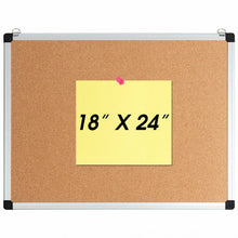 Load image into Gallery viewer, 1 or 3 Pack 24&quot; x 18&quot; Cork Board Set with 10 Thumb Tacks-1 Pack
