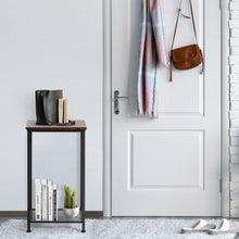 Load image into Gallery viewer, 2-Tier Industrial Side End Accent Telephone Table

