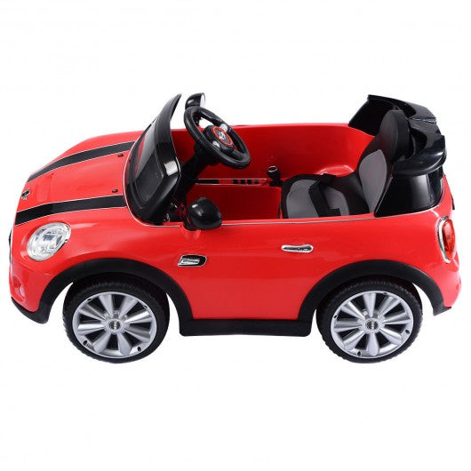 MINI Hatch 12V Electric Kids Ride On Car Licensed MP3 RC Remote Control-Red