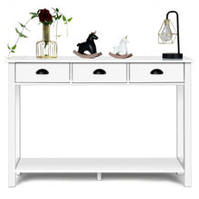 Load image into Gallery viewer, 47&quot; Entryway Hall Table Side Desk Accent Table with Drawers Shelf
