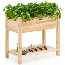 Load image into Gallery viewer, Raised Garden Elevated Wood Planter Box Stand
