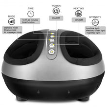 Load image into Gallery viewer, Heat Air Compression Foot Massager Kneading Shiatsu Therapy Plantar Massage

