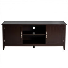 Load image into Gallery viewer, Entertainment Media TV Stand with Storage Cabinets-Brown
