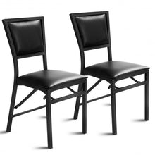 Load image into Gallery viewer, Set of 2 Metal Folding Chair Dining Chairs
