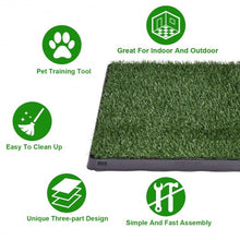 Load image into Gallery viewer, 25&quot; x 20&quot; Puppy Potty Training Toilet Turf Mat
