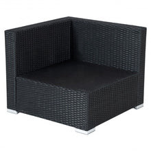 Load image into Gallery viewer, 5 pcs Patio Furniture Rattan Wicker Table Shelf Garden Sofa with Cushion
