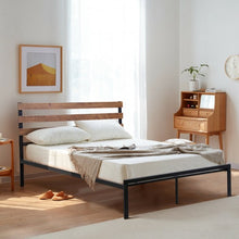 Load image into Gallery viewer, Metal Bed Frame Foundation with Headboard-Full Size
