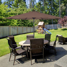 Load image into Gallery viewer, 10FT Patio Solar Umbrella LED Patio Market Steel Tilt W/ Crank Outdoor New-Tan
