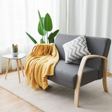 Load image into Gallery viewer, Mid Century Modern Fabric Upholstered Armchair Loveseat
