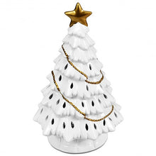 Load image into Gallery viewer, 11&quot; Pre-Lit Ceramic Hollow Christmas Tree with LED Lights
