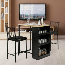 Load image into Gallery viewer, 3 Piece Counter Height Pub Dining Set-Natural
