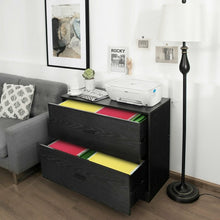 Load image into Gallery viewer, 2-Drawer Lateral File Cabinet with Adjustable Bars for Home and Office
